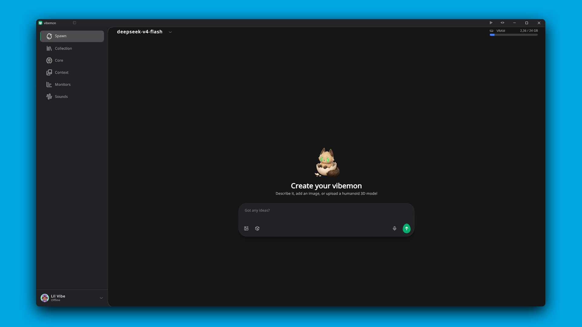 vibemon spawn screen